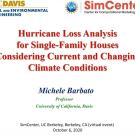 Hurricane loss analysis for single-family houses considering current and changing climate conditions