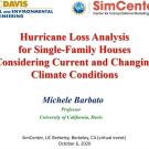 Hurricane loss analysis for single-family houses considering current and changing climate conditions